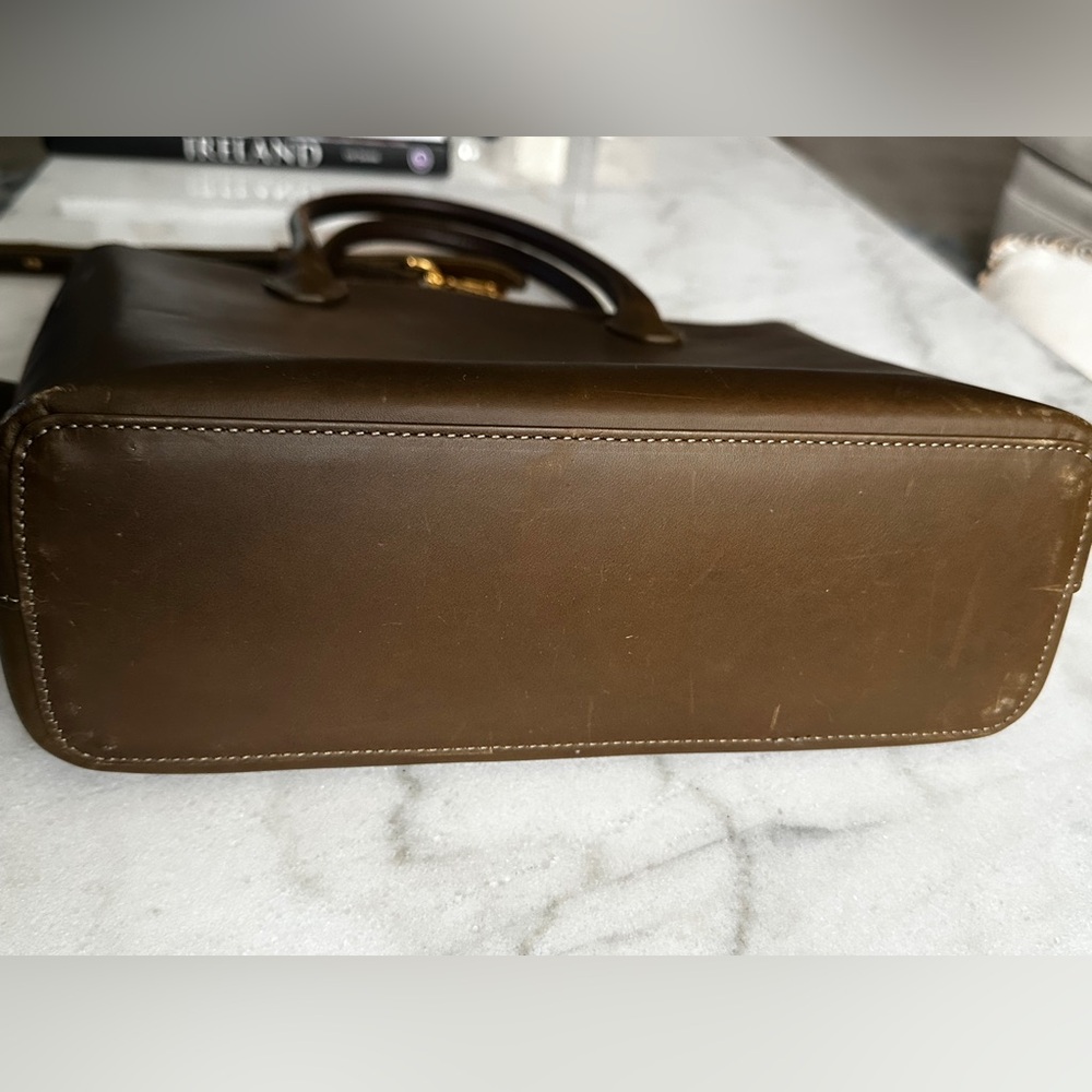 Teddi Joelle- Olive/Brown Women’s leather Bag - Picture 11 of 16